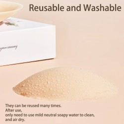 APJ Nipple Covers for Women with Reliable Stickiness, Invisible Seamless Pasties, Reusable with Portable Storage Box