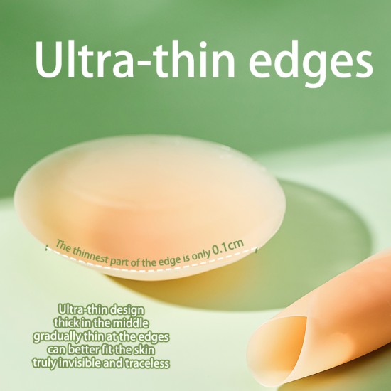 Nipple Covers for Women – Reusable Sticky Silicone Nipple Covers, Seamless Invisible Washable Design with Travel Box
